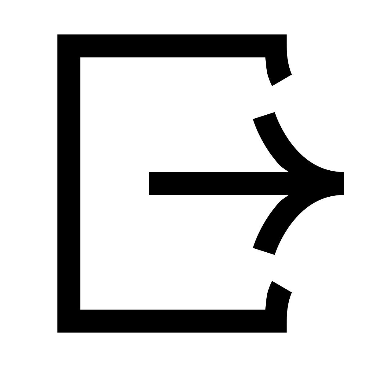 hieroglyphs style 出口 icon