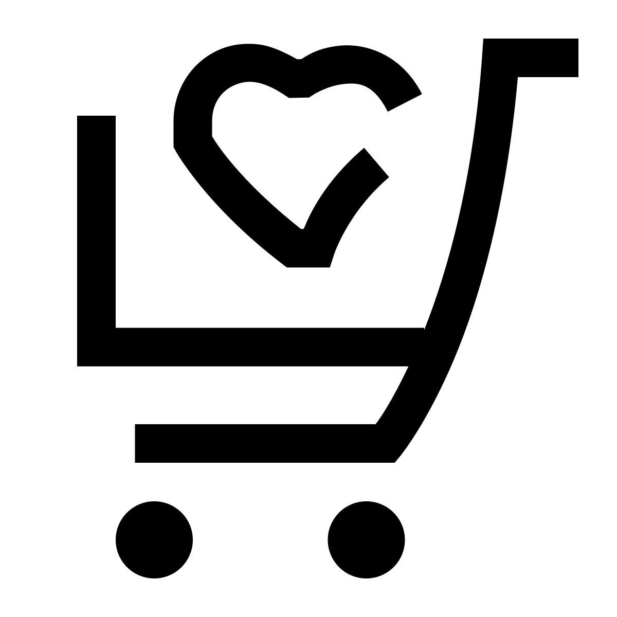 hieroglyphs style favorite cart icon