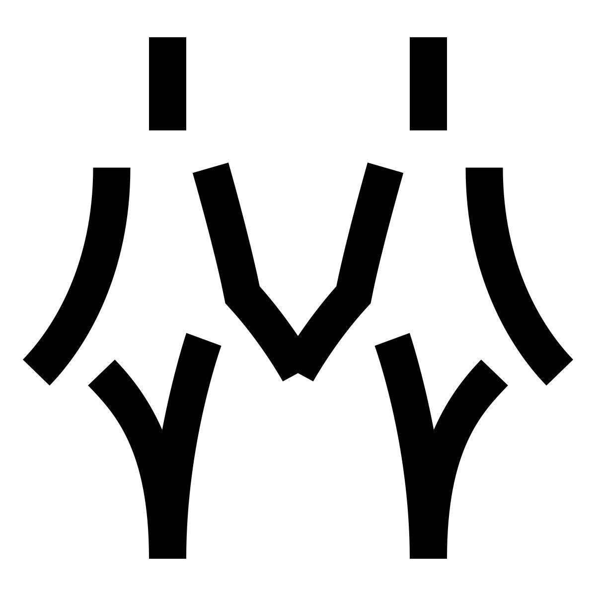 hieroglyphs style reunión de mujeres icon