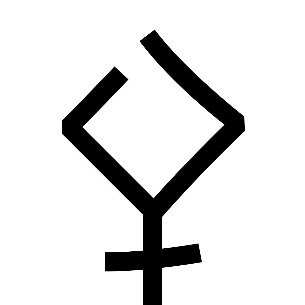 hieroglyphs style feminino icon