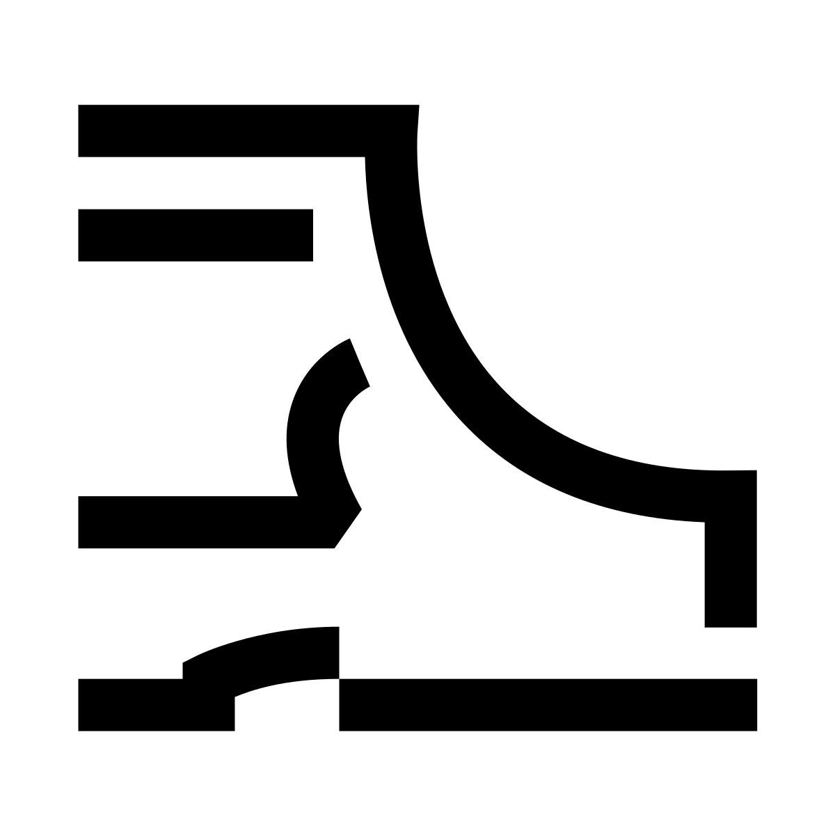 hieroglyphs style feuerwehrmannstiefel icon