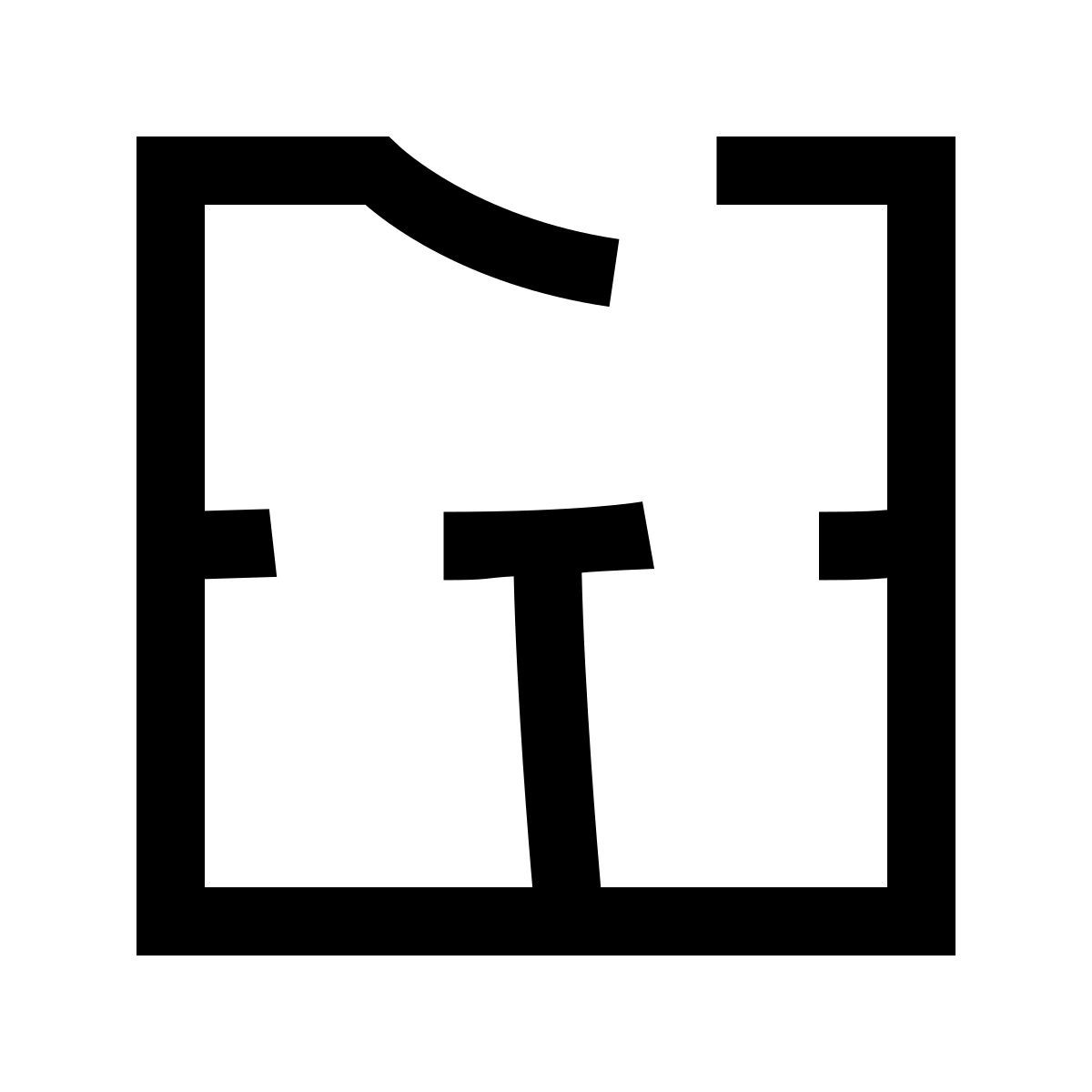 hieroglyphs style grundriss icon