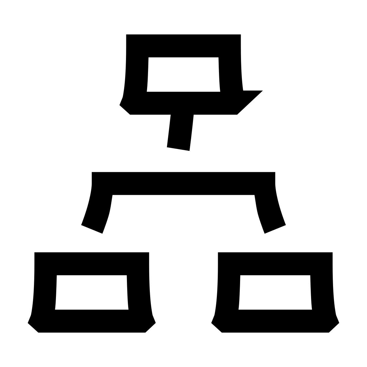 hieroglyphs style flow chart icon