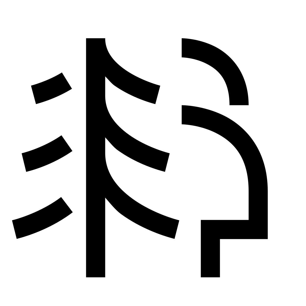 hieroglyphs style 森林 icon