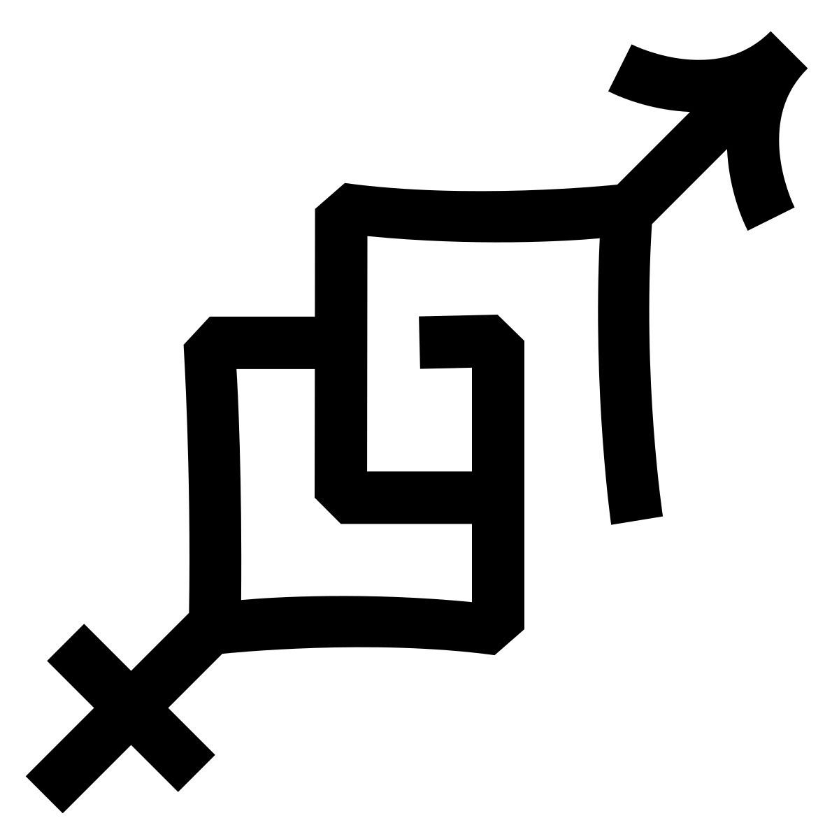 hieroglyphs style geschlecht icon