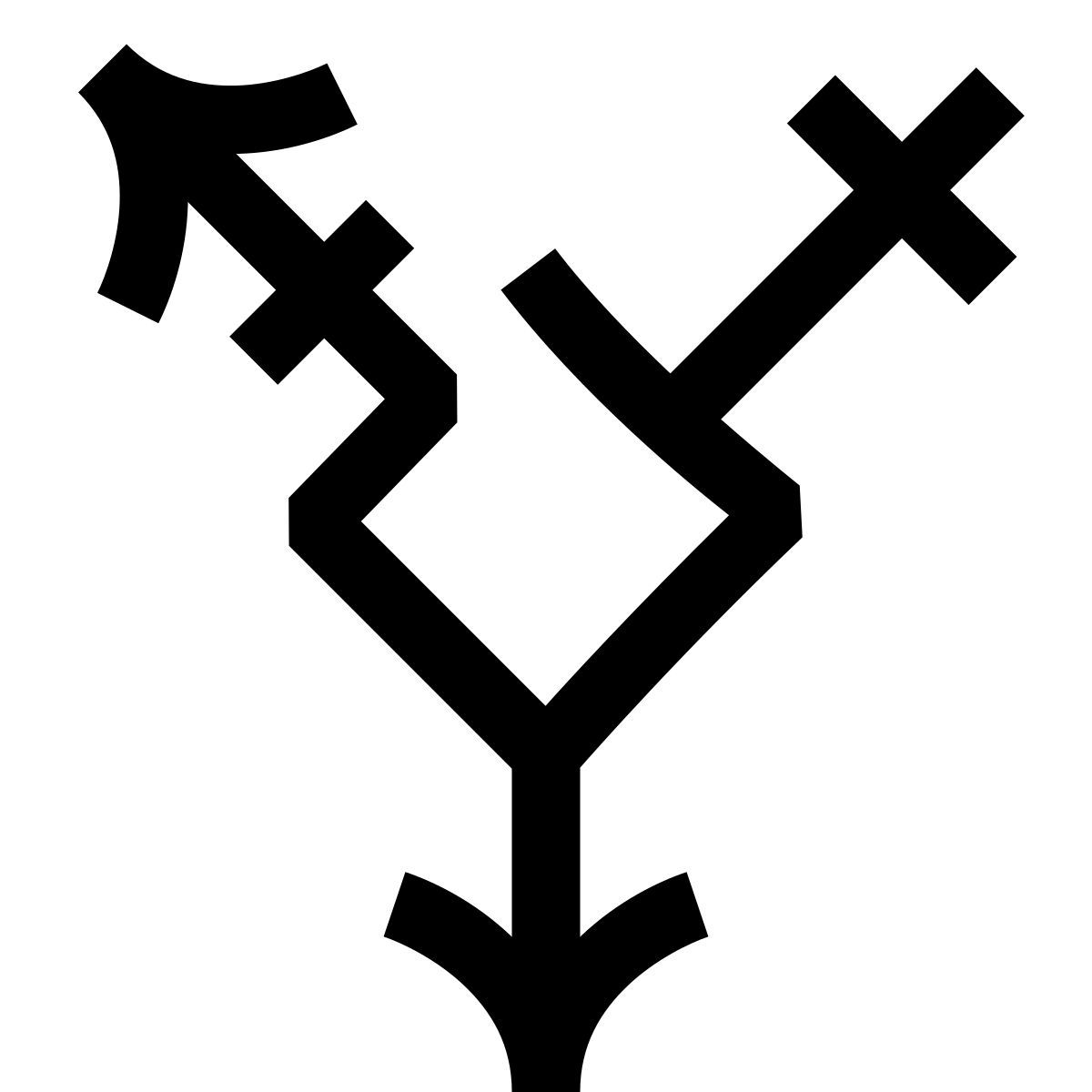 hieroglyphs style transgender icon