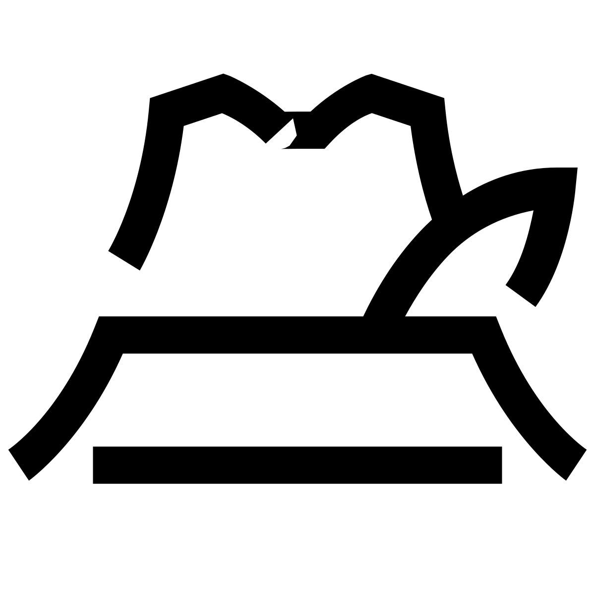 hieroglyphs style chapeau allemand icon