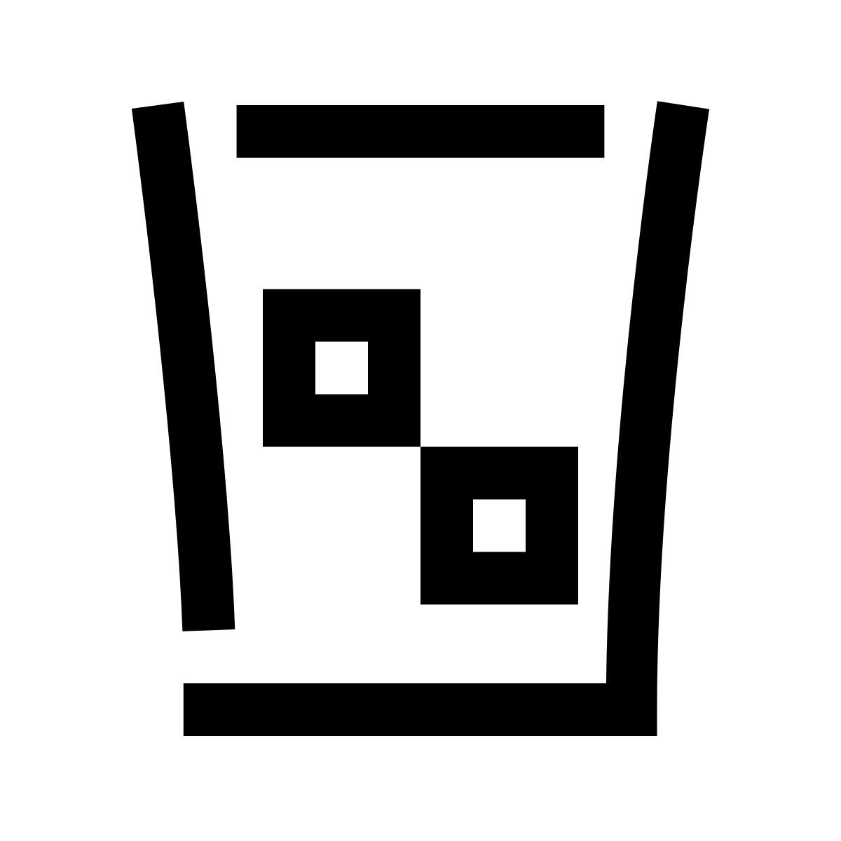 hieroglyphs style verre de whisky icon
