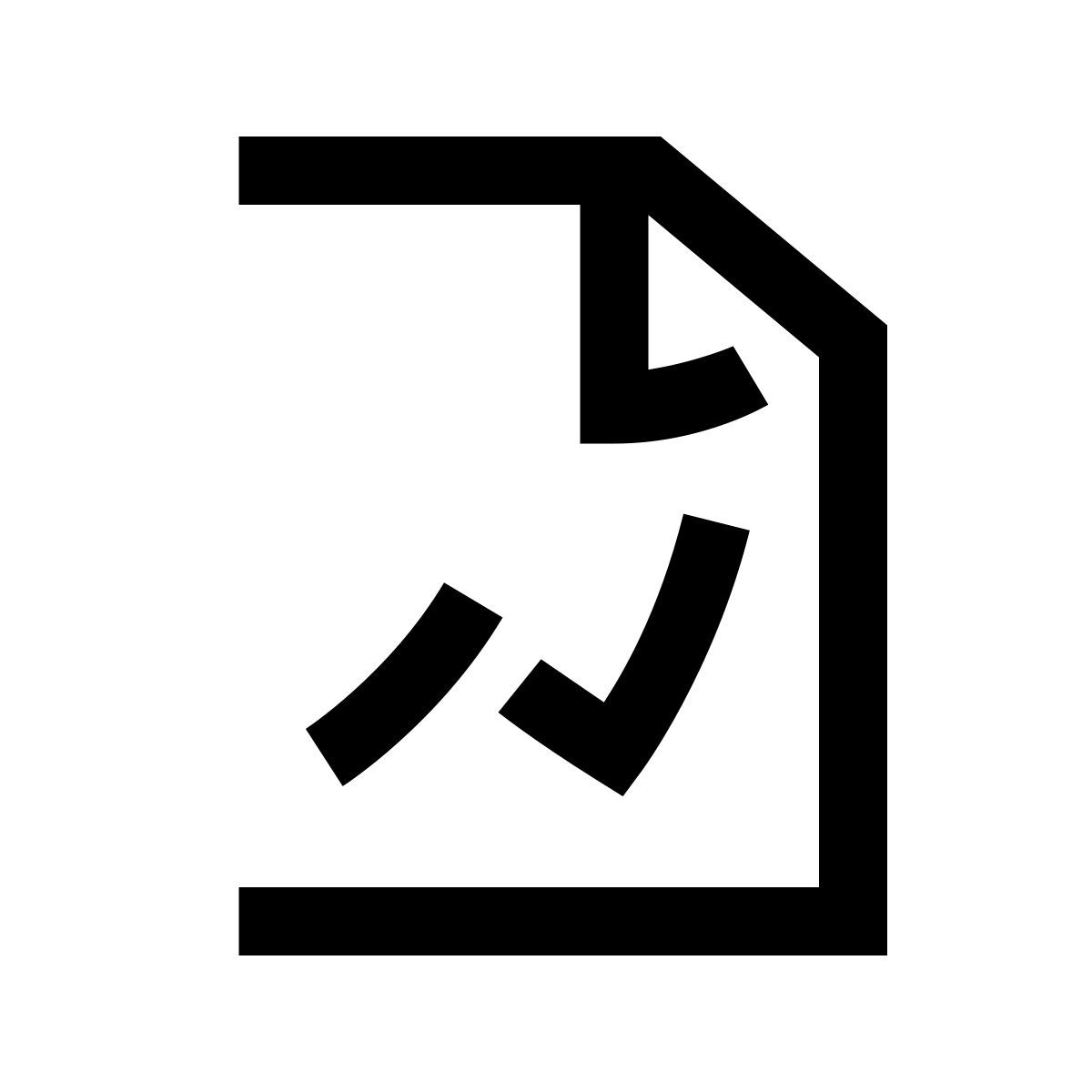 hieroglyphs style graph report icon