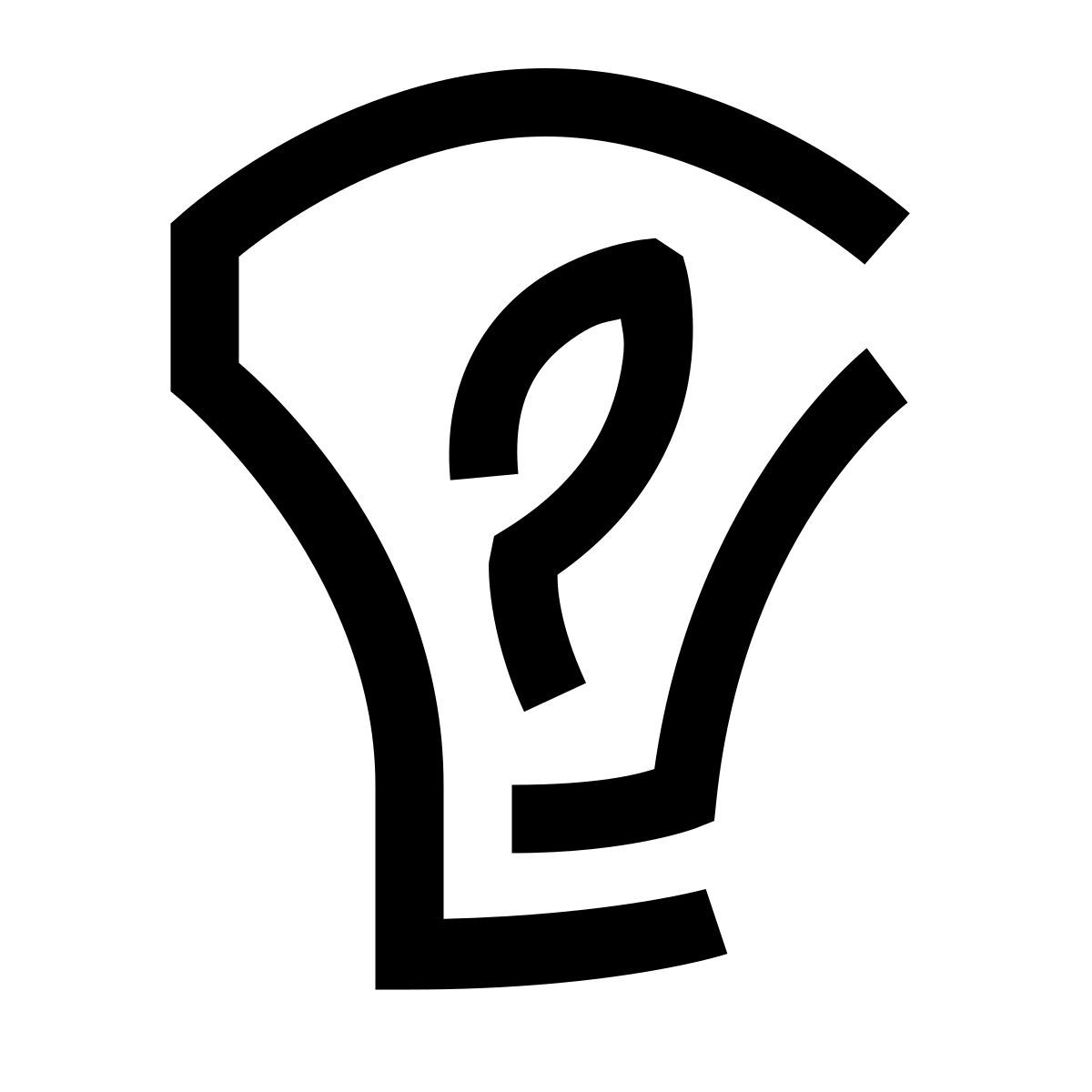 hieroglyphs style greentech icon
