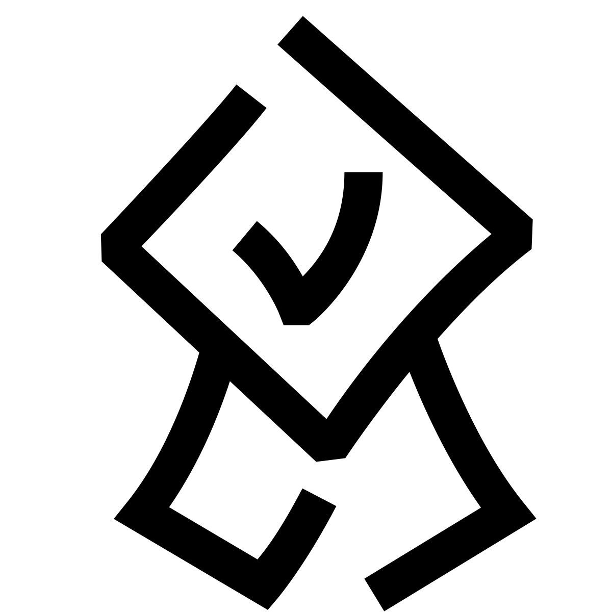 hieroglyphs style garantie icon
