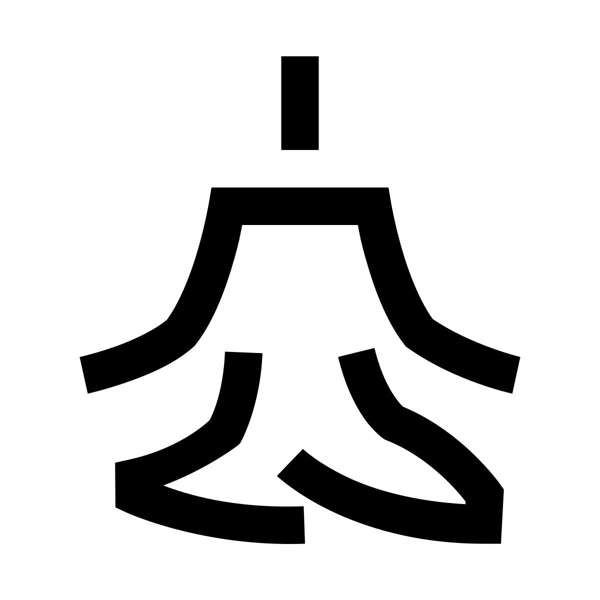 hieroglyphs style zen icon