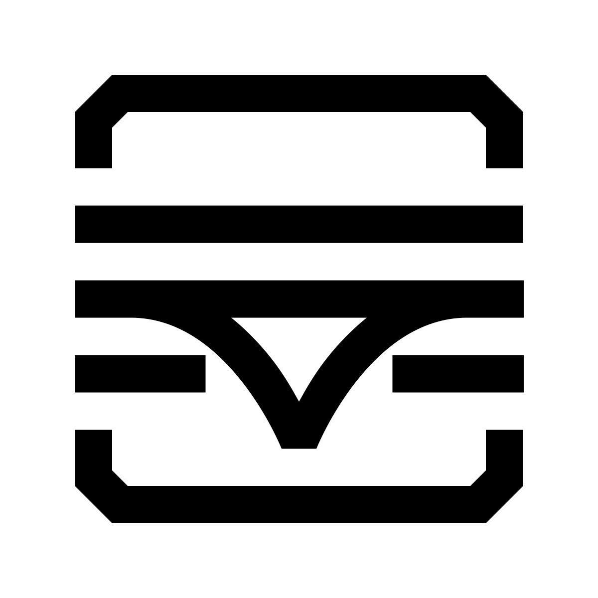 hieroglyphs style hamburger icon