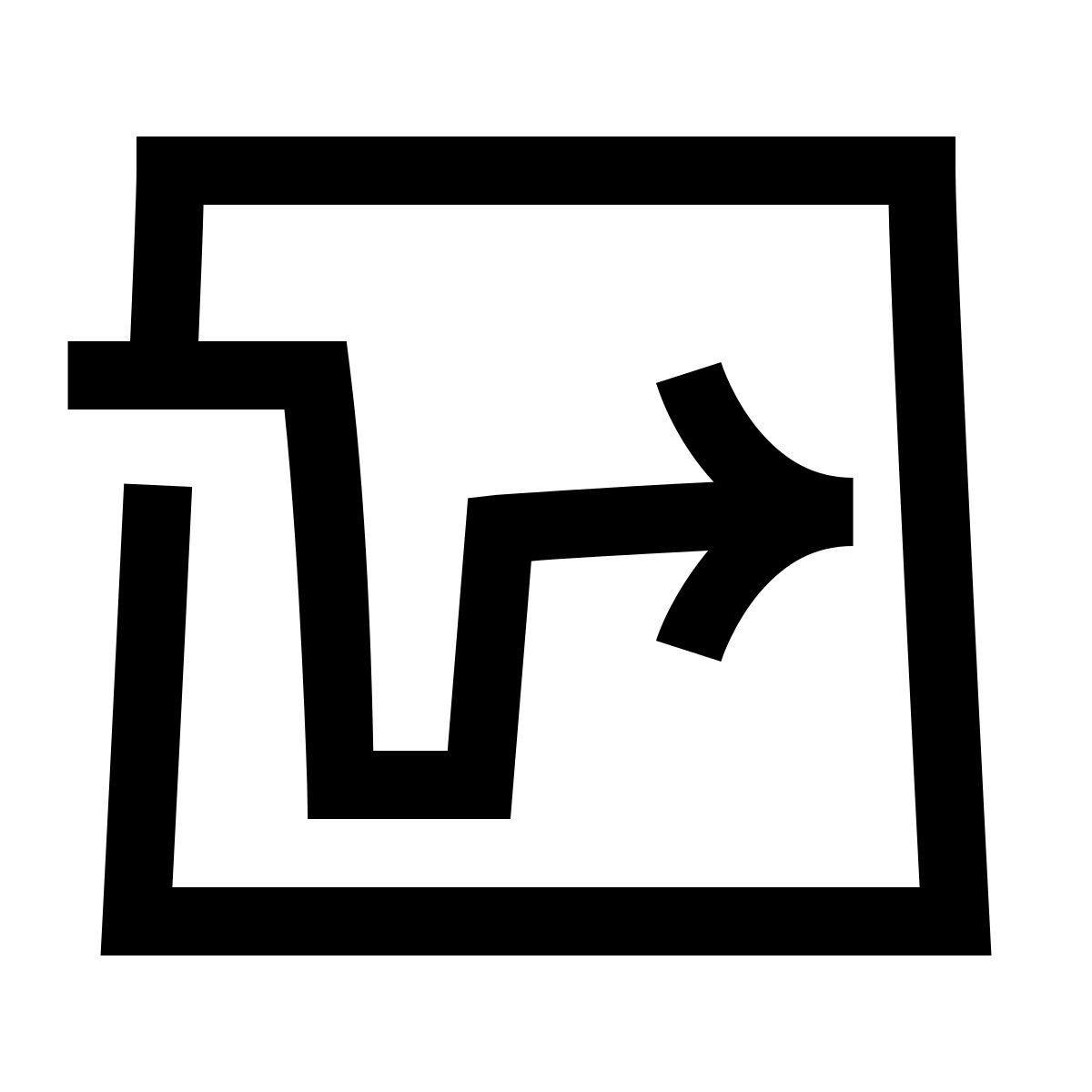hieroglyphs style hard to find icon