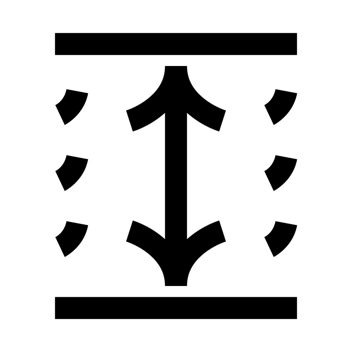 hieroglyphs style height icon
