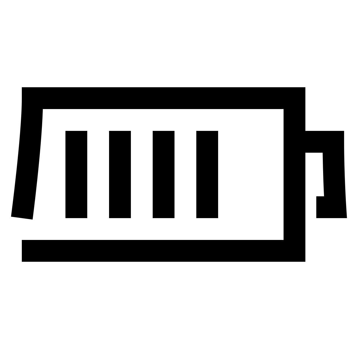 hieroglyphs style batterie chargée icon