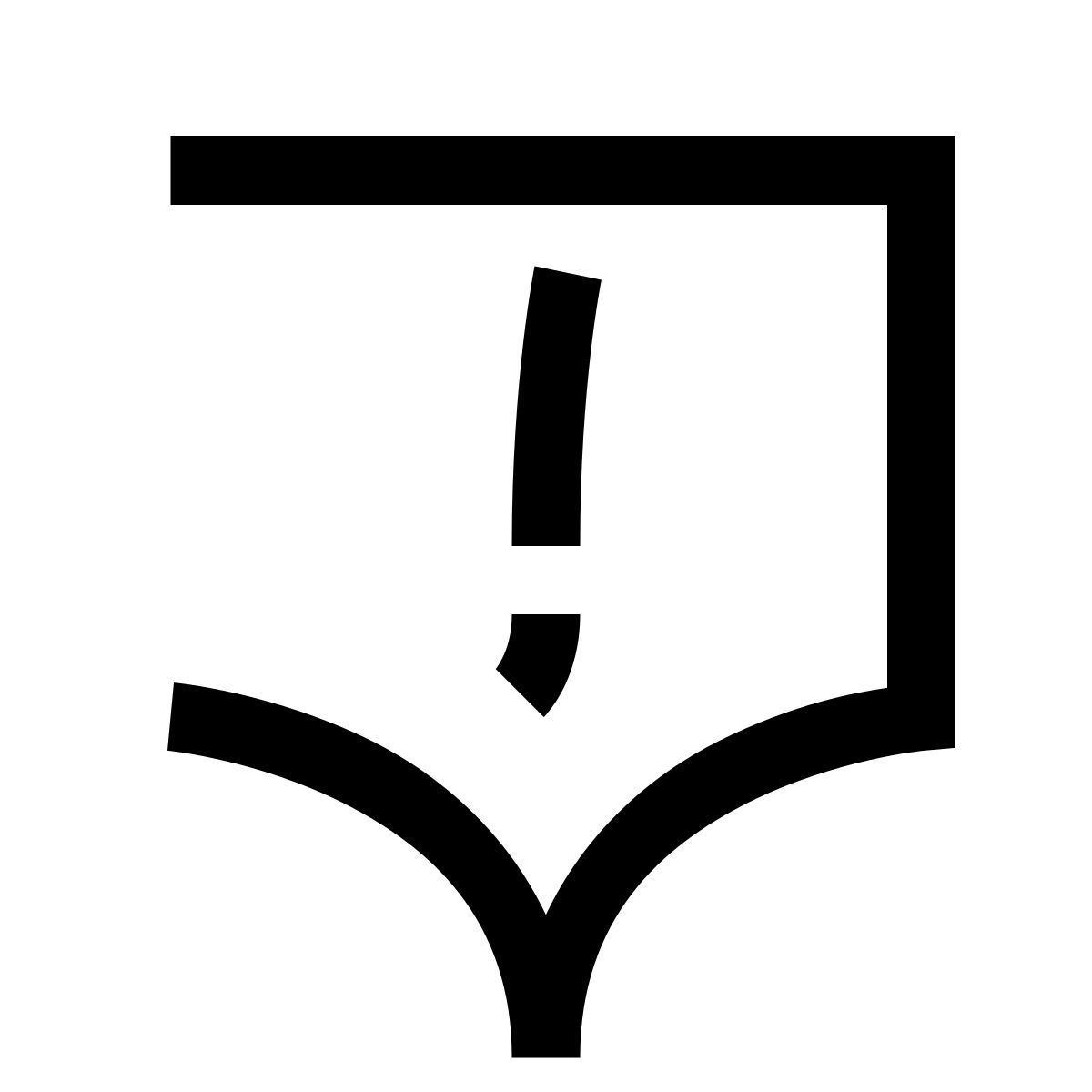 hieroglyphs style high priority message icon