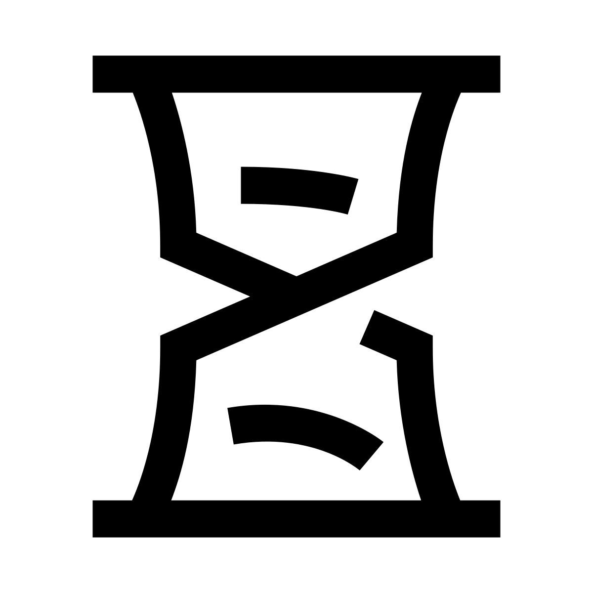 hieroglyphs style reloj de arena icon