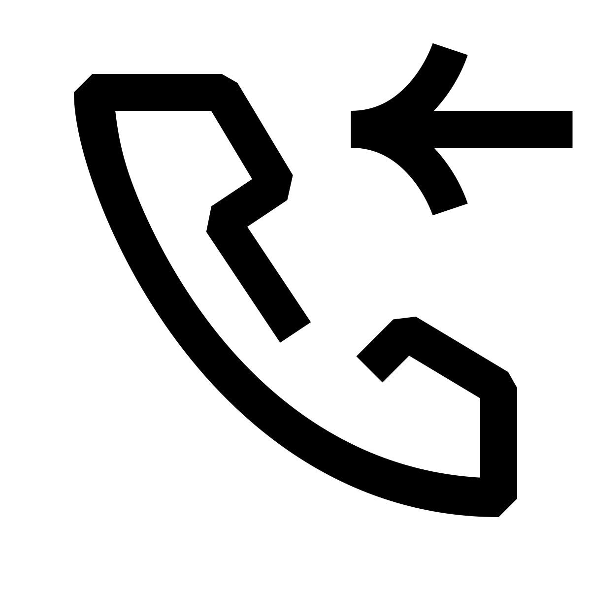hieroglyphs style 電話の着信 icon
