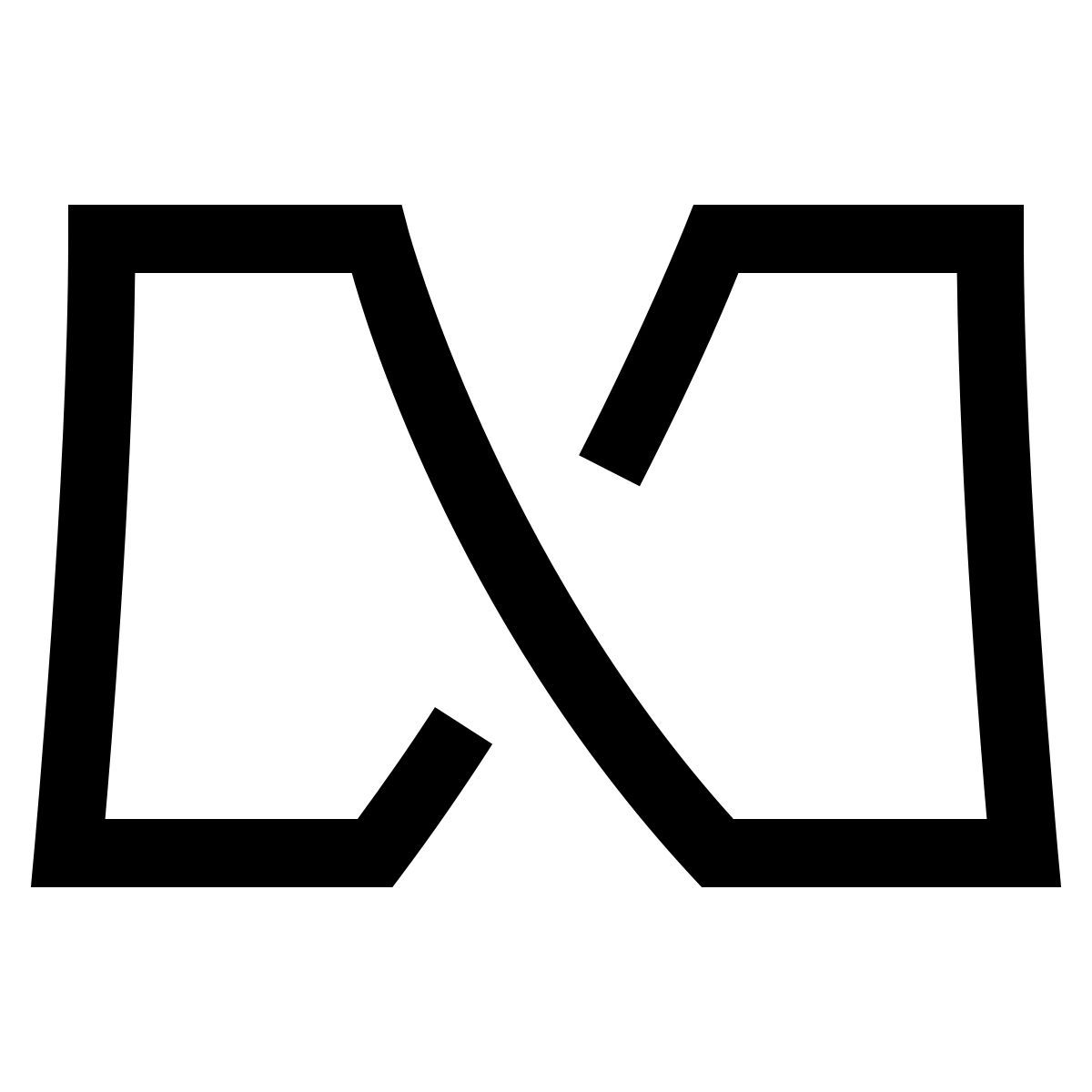 hieroglyphs style unendlichkeit icon