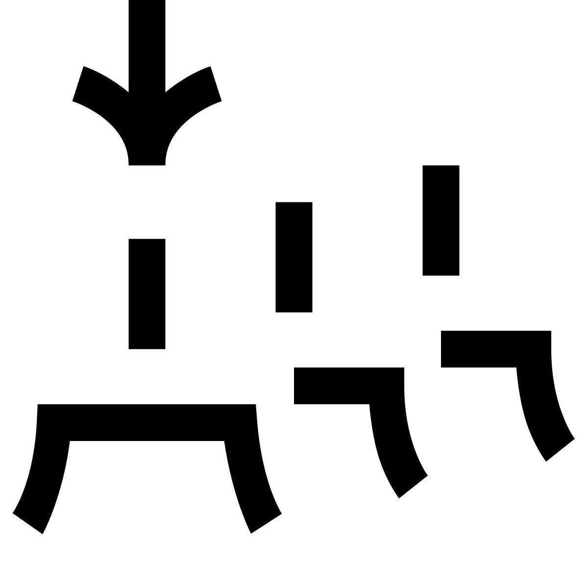 hieroglyphs style warteschlange beitreten icon