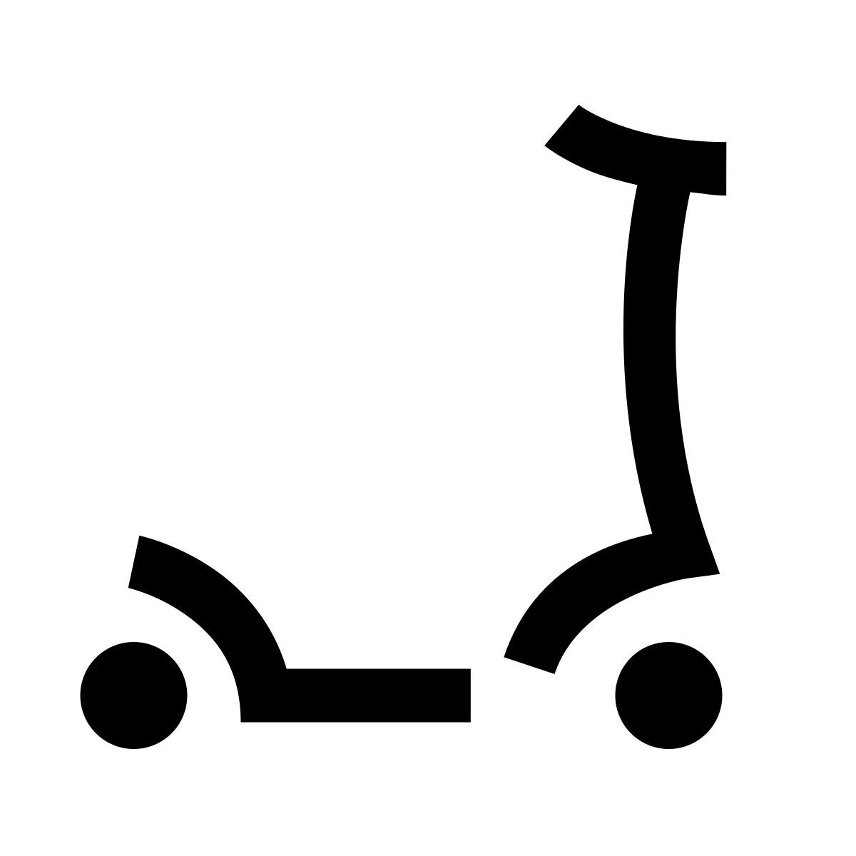 hieroglyphs style kick scooter icon