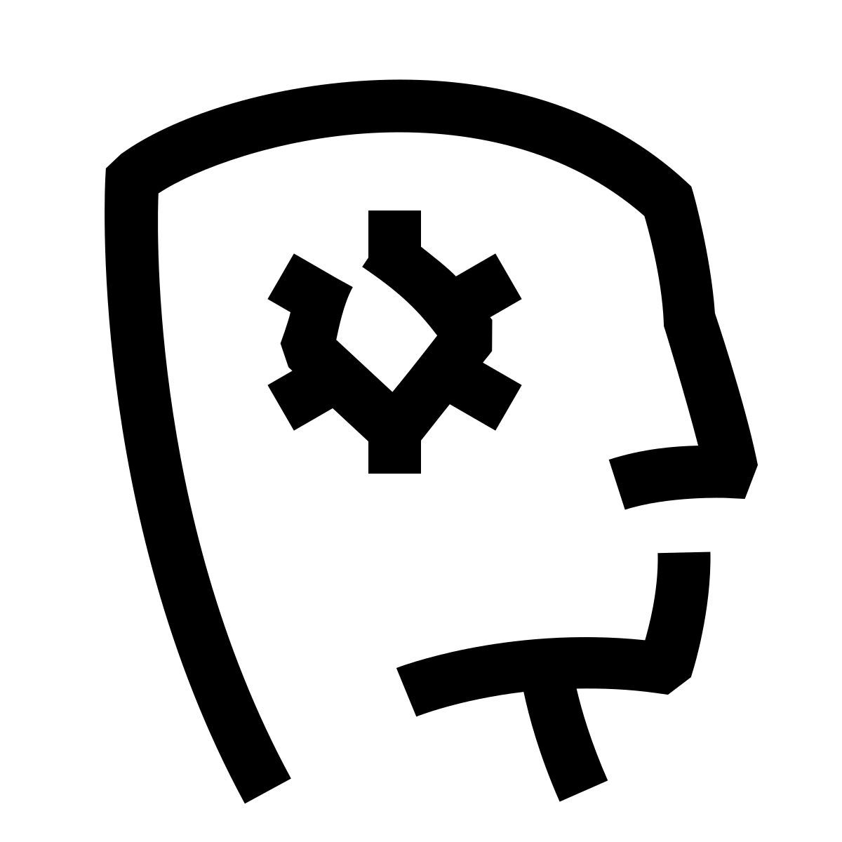 hieroglyphs style learning icon