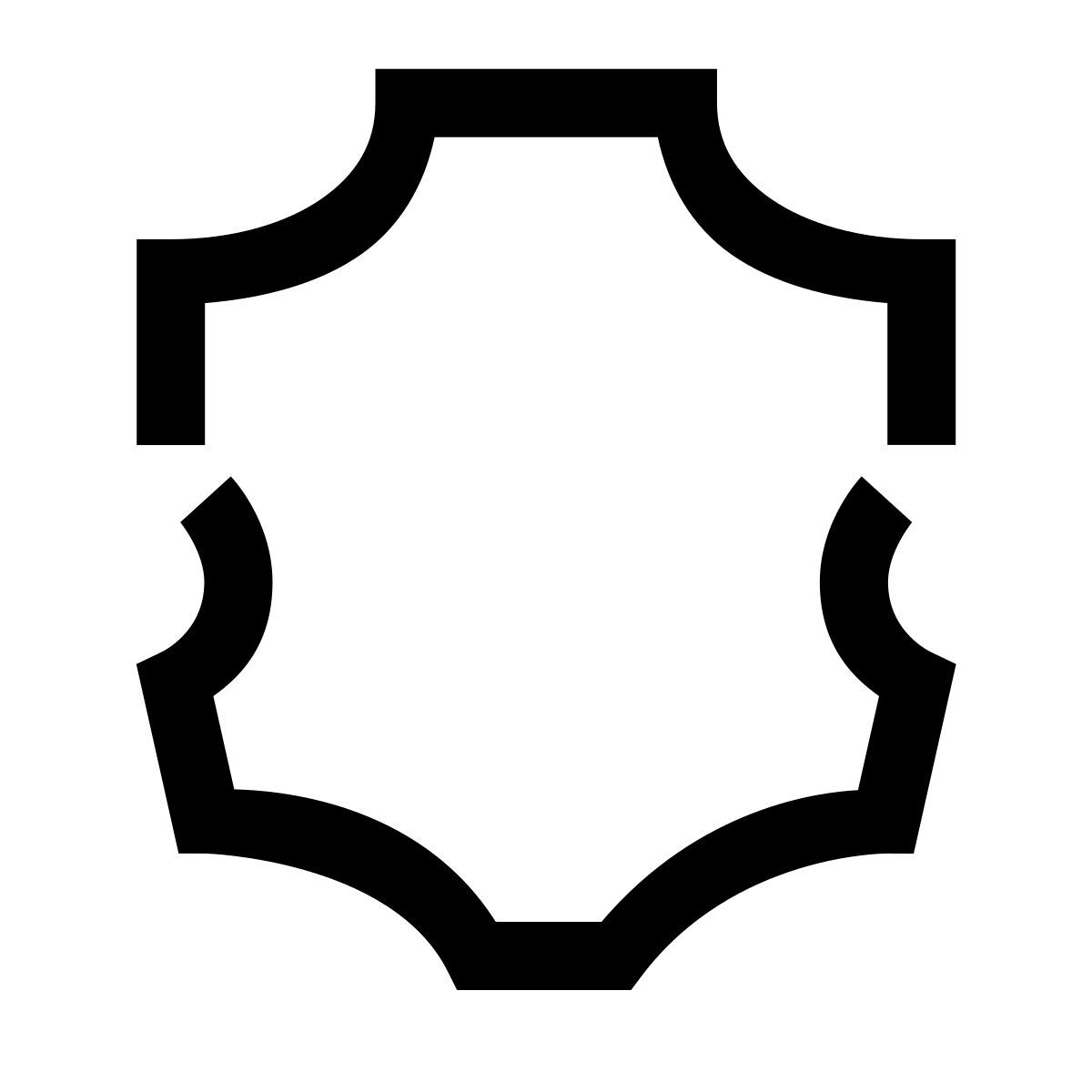 hieroglyphs style cuir icon