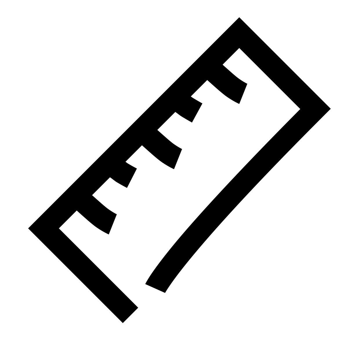hieroglyphs style length icon