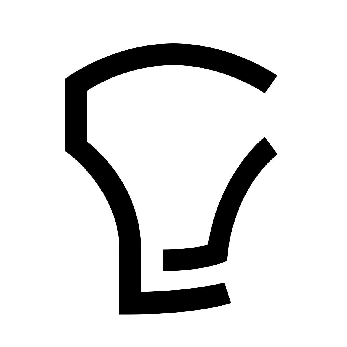 hieroglyphs style lâmpada globular icon
