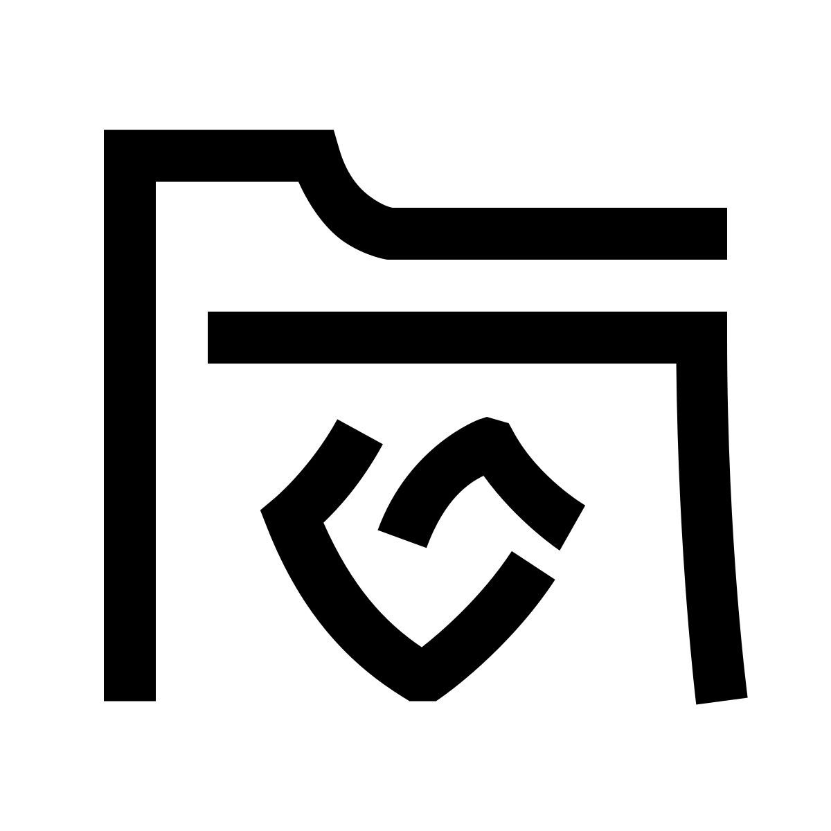 hieroglyphs style favorite folder icon