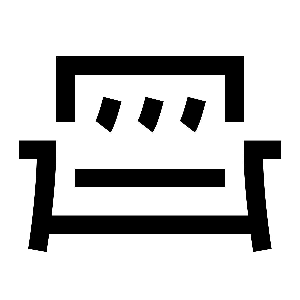 hieroglyphs style wohnzimmer icon