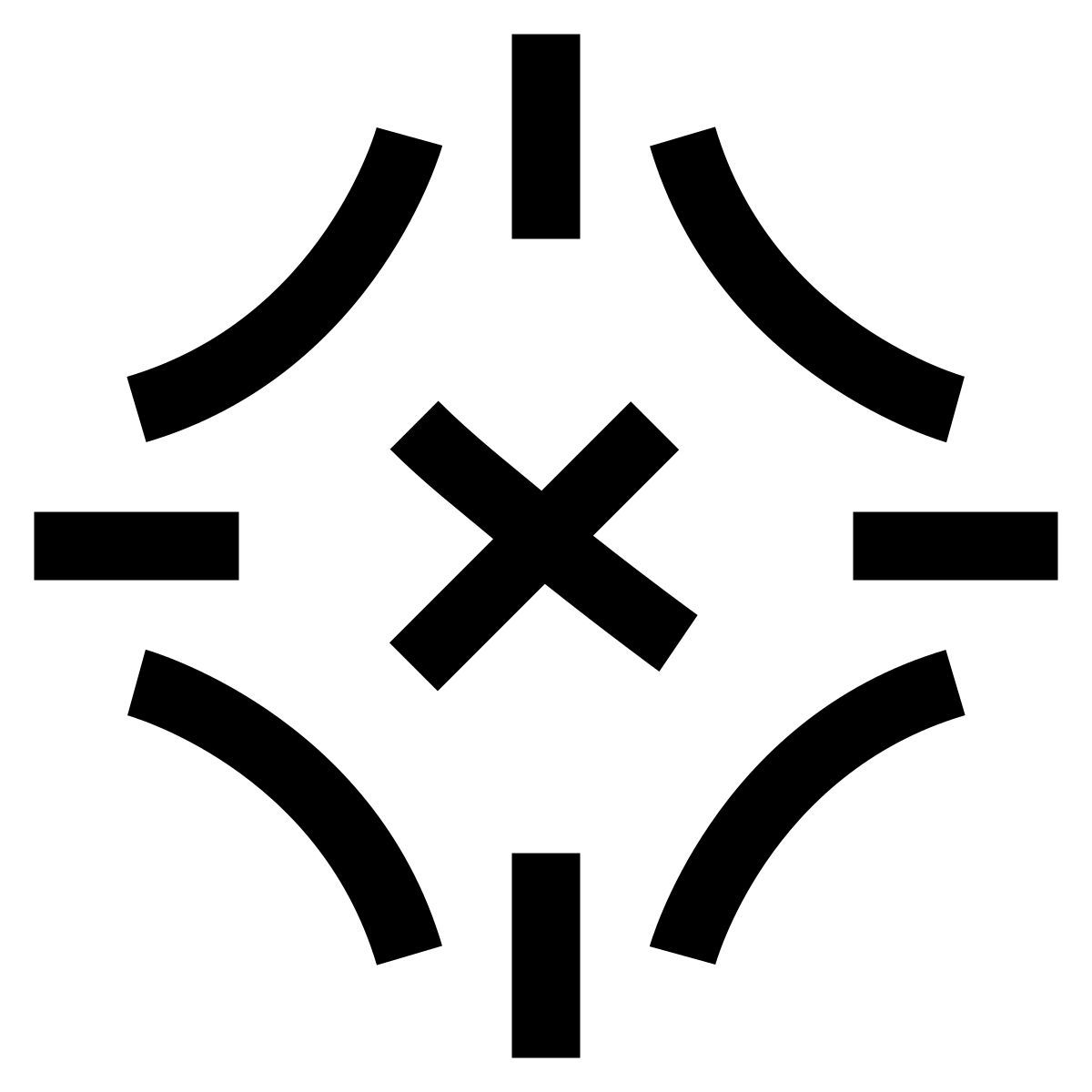 hieroglyphs style location off icon