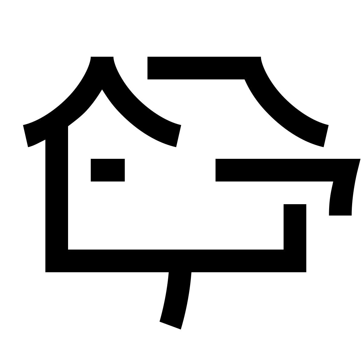 hieroglyphs style mailbox icon