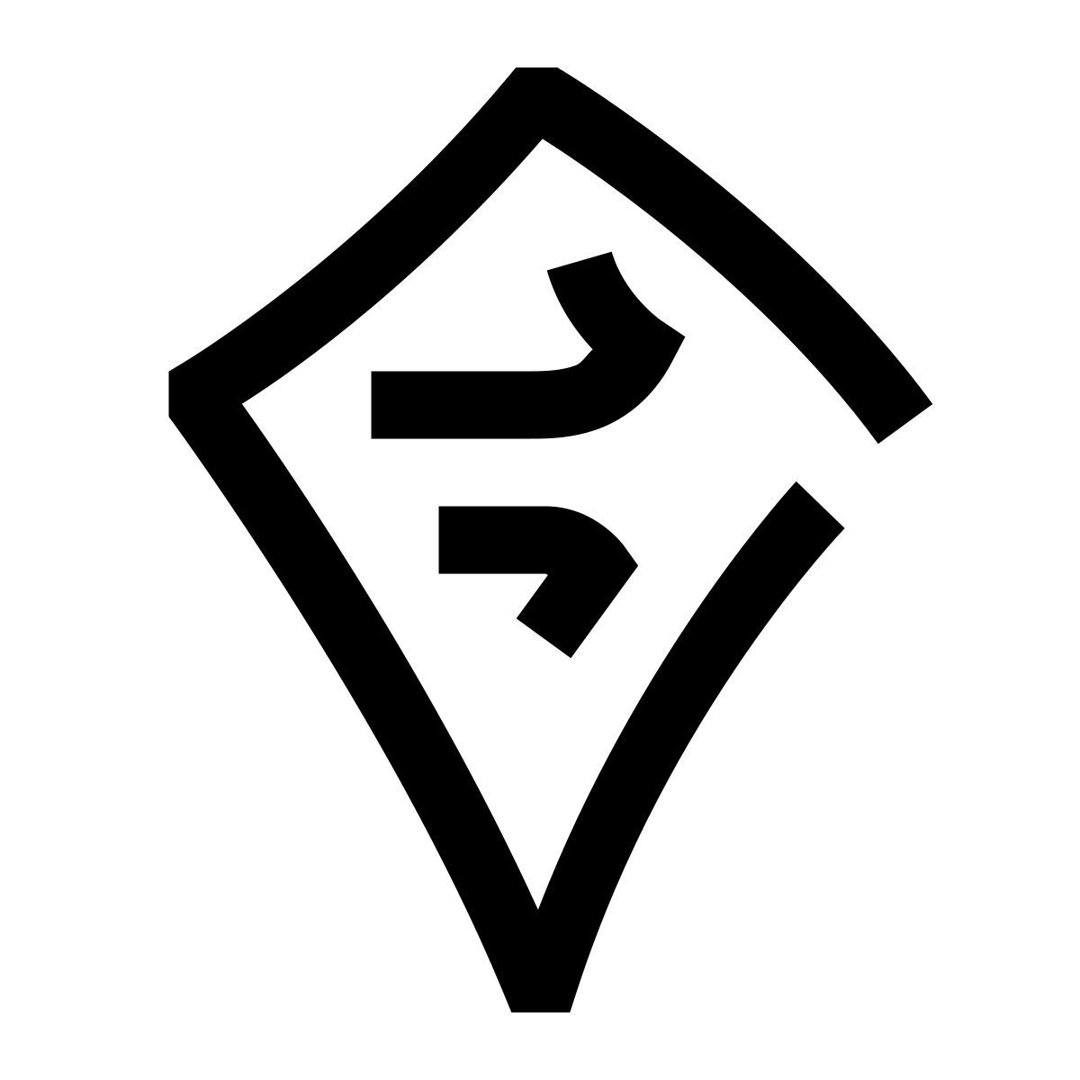 hieroglyphs style vento marcador icon