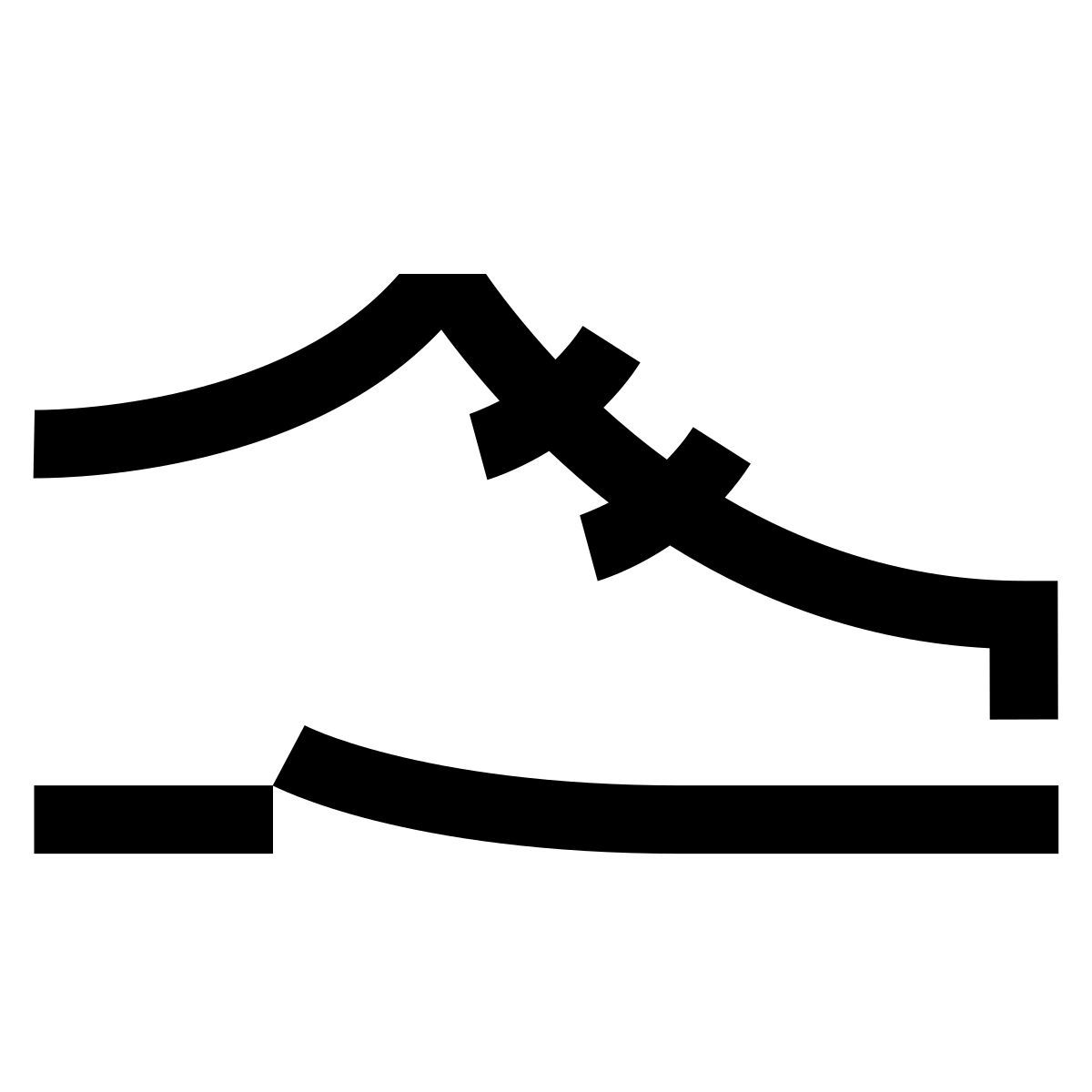 hieroglyphs style footwear icon