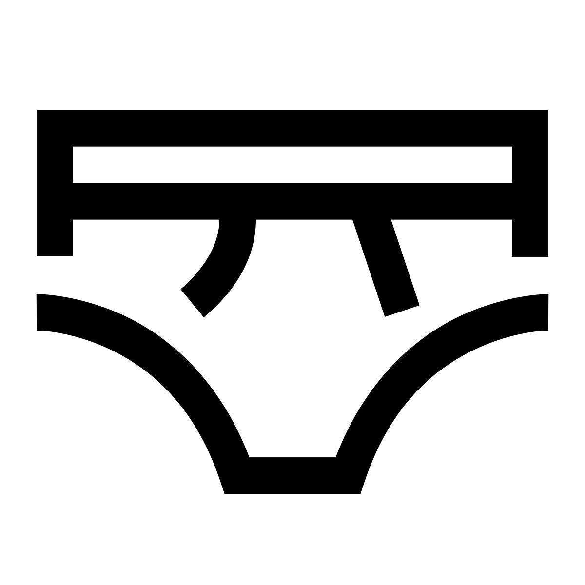hieroglyphs style intimo maschile icon