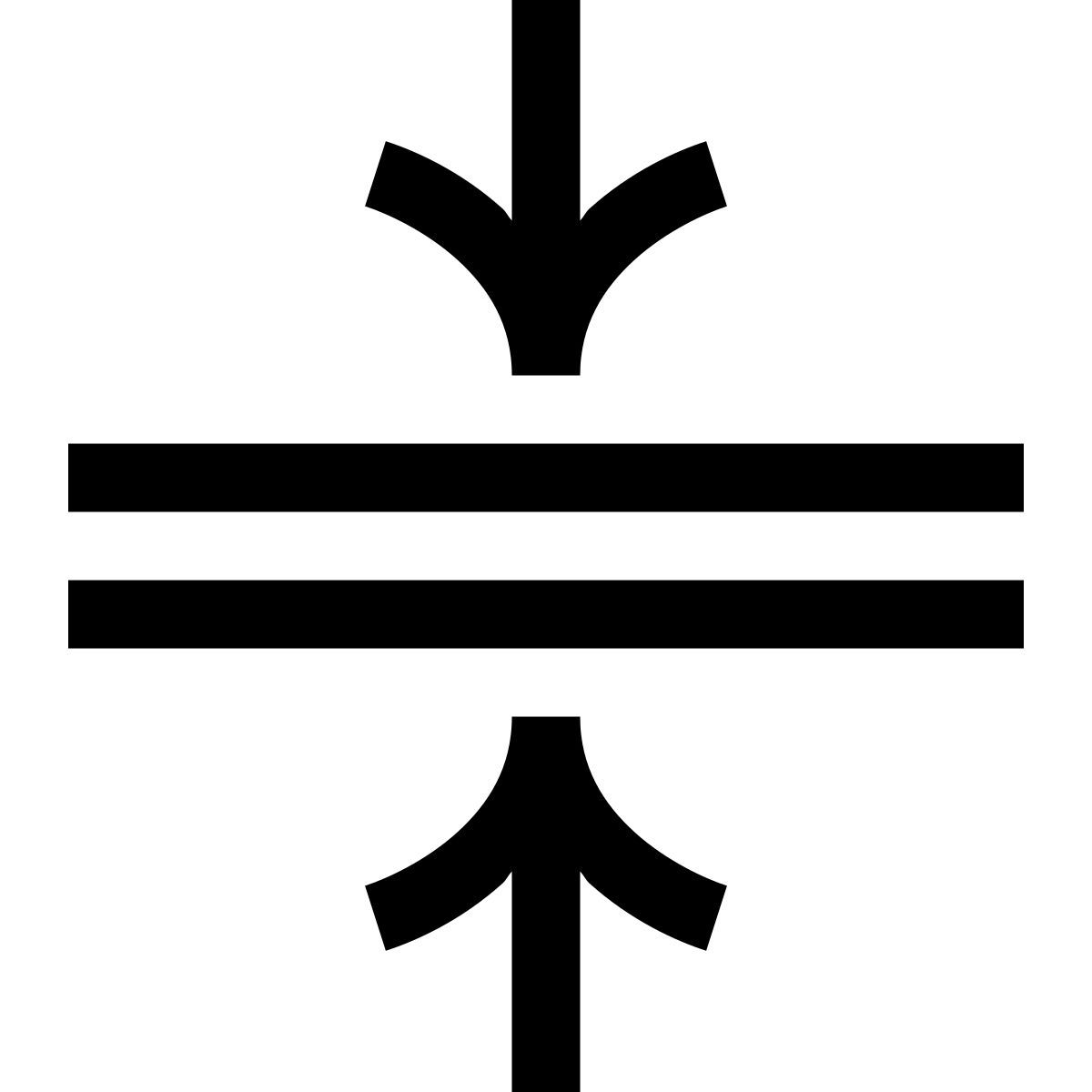 hieroglyphs style fusión horizontal icon