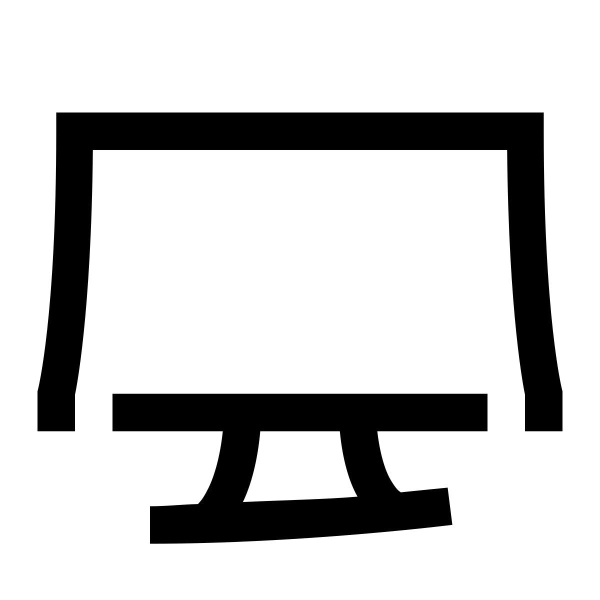 hieroglyphs style monitor icon