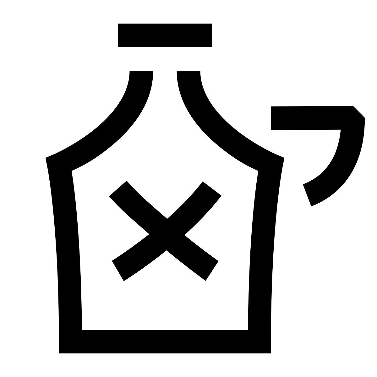 hieroglyphs style moonshine jug icon