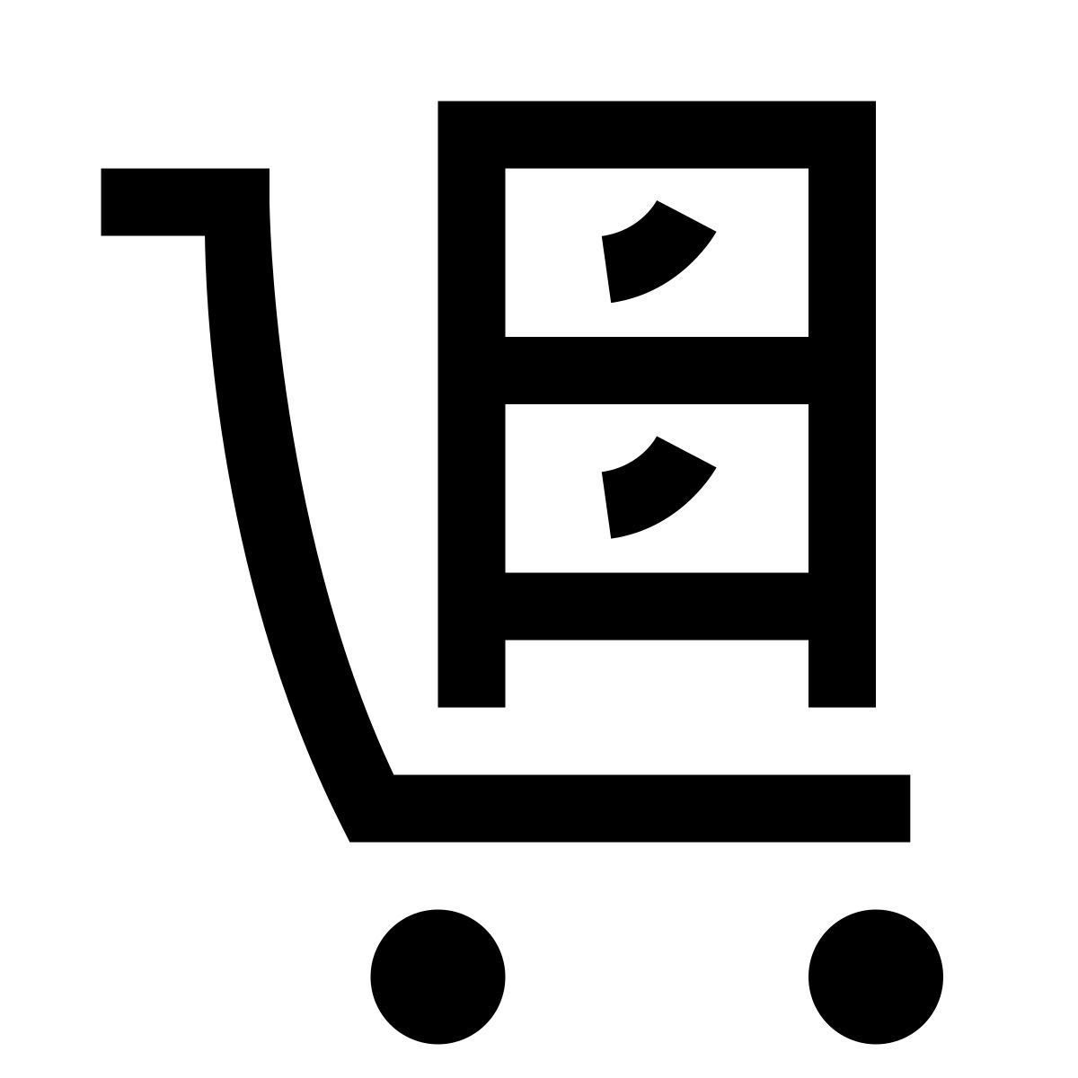 hieroglyphs style trolley icon