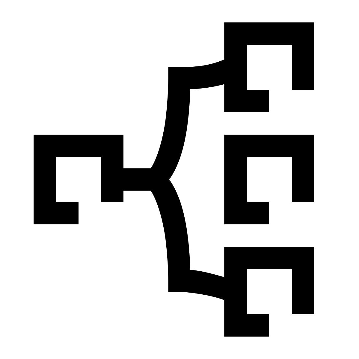 hieroglyphs style mehrpunktverbindung icon