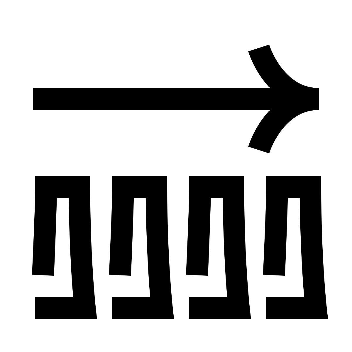 hieroglyphs style négociation neutre icon