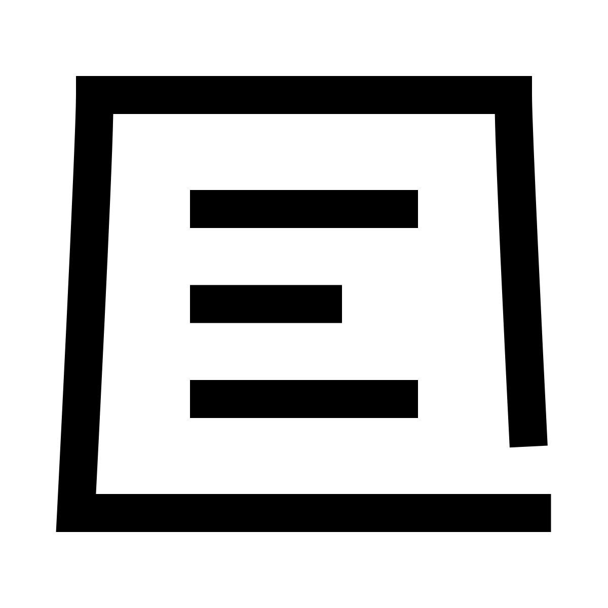 hieroglyphs style novo documento icon