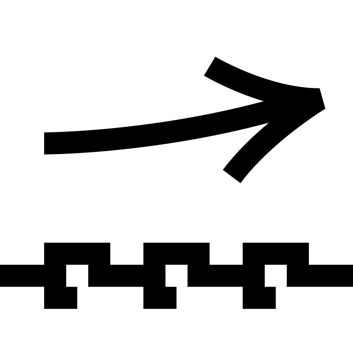 hieroglyphs style outgoing data icon