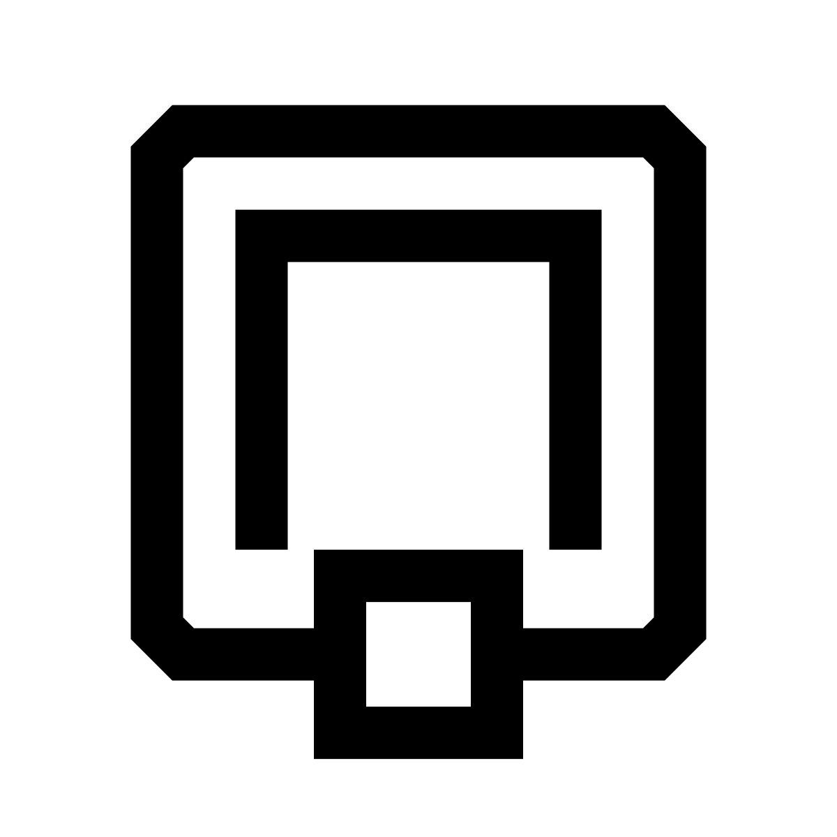 hieroglyphs style piercing icon