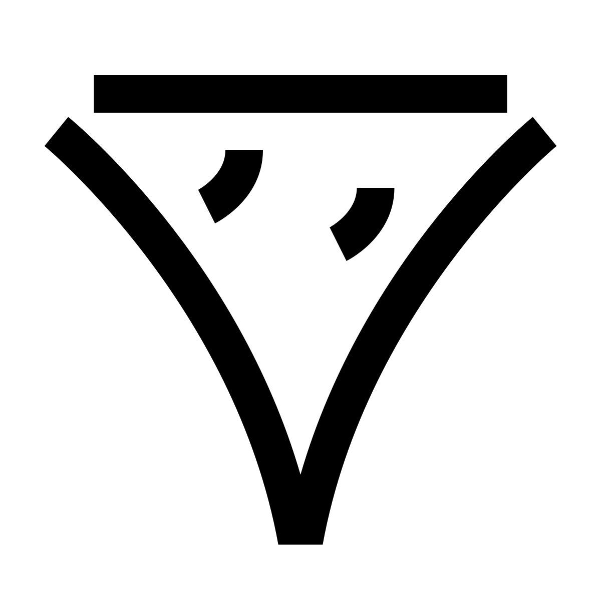 hieroglyphs style pizza icon