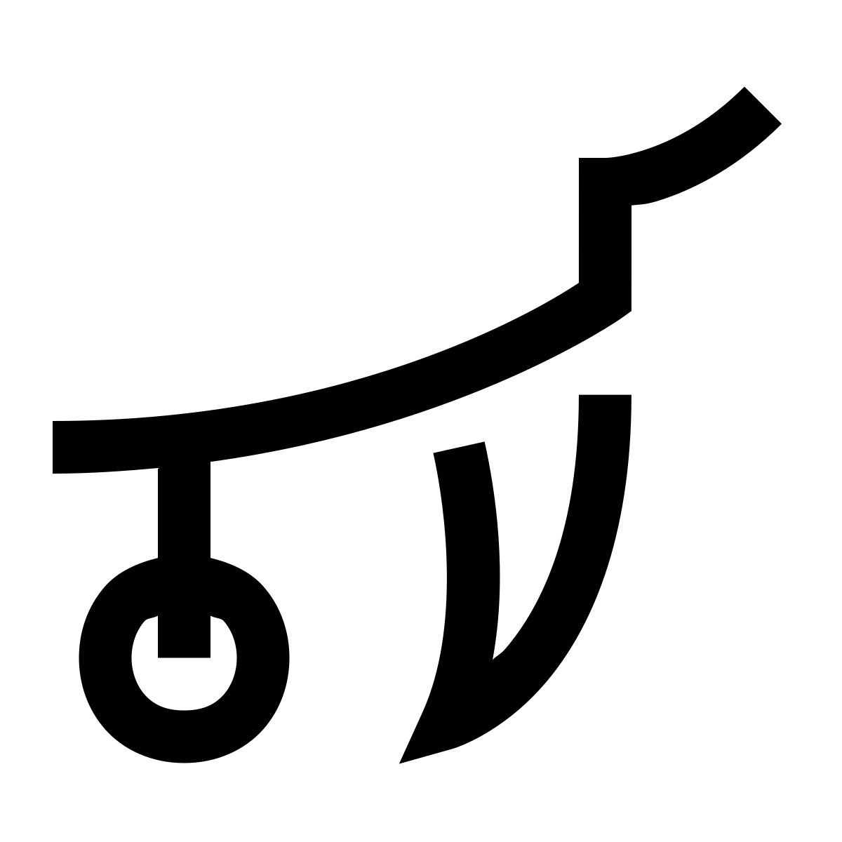 hieroglyphs style 쟁기 icon