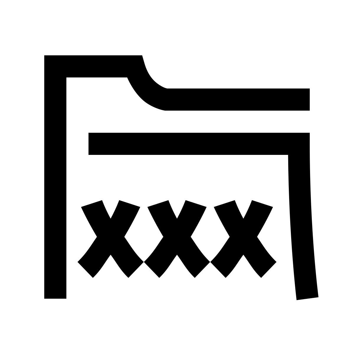hieroglyphs style cartella porno icon