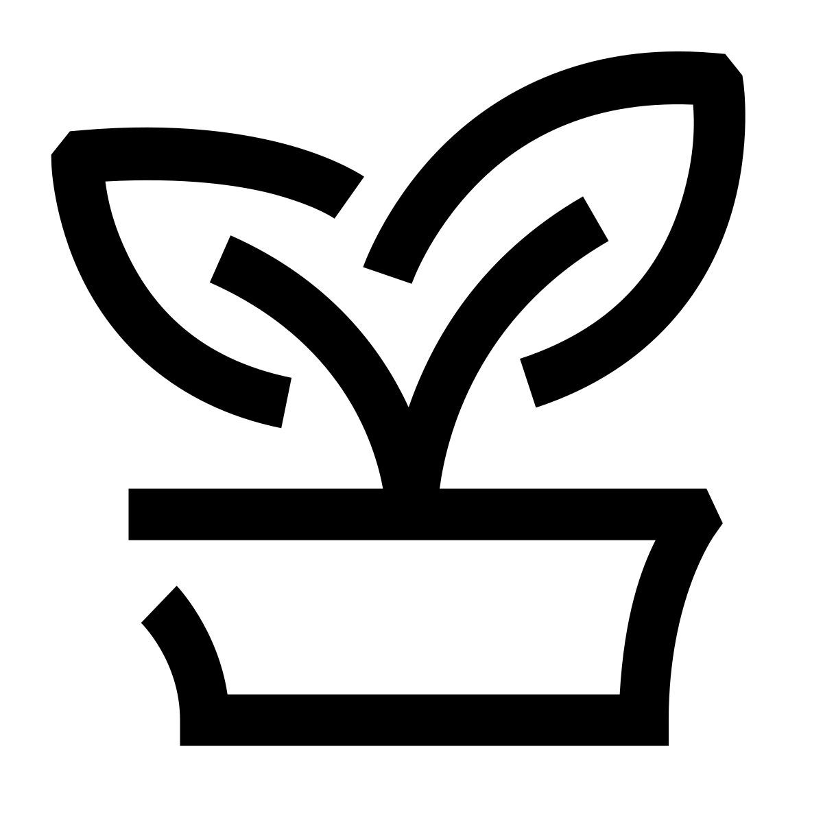 hieroglyphs style topfpflanze icon